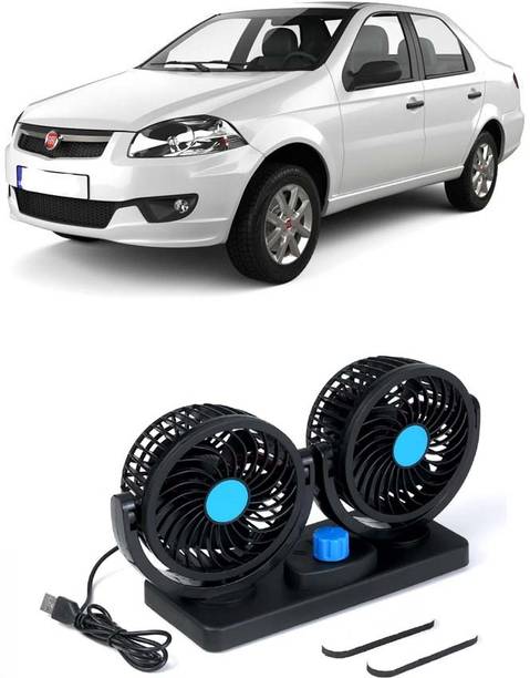 Elite Dual Head Car Fan 5V USB with 360° Rotation for Laptop, Desk & Car E-1944 Car Interior Fan