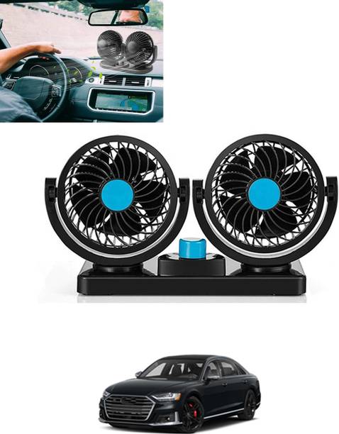 MATIES Car Interior 12V DC/360 Degree Dual Head 2 Speed Cooling Universal Fit Fan-225 Car Interior Fan