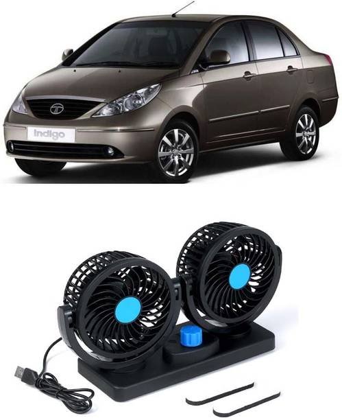 AUTOGARH Portable 5V USB Dual Car Fan for Laptop, Desk & Car A-1152 Car Interior Fan
