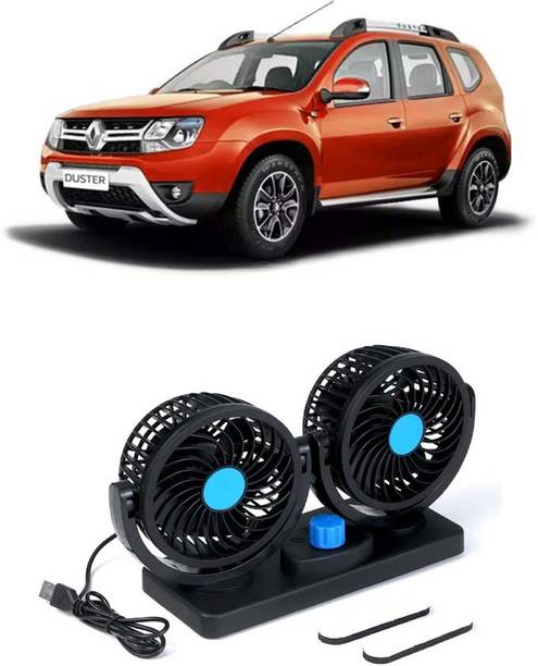 Elite Dual Head Car Fan 5V USB with 360° Rotation for Laptop, Desk & Car E-487 Car Interior Fan