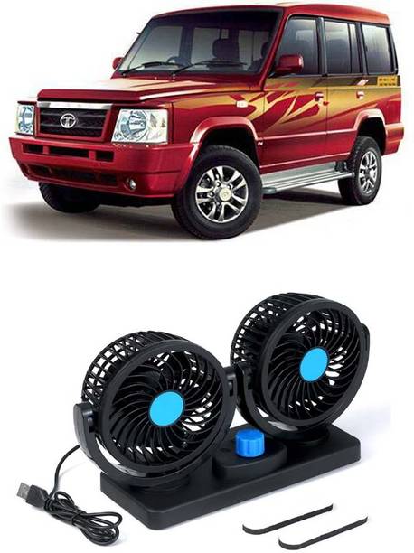 Elite Dual Head Car Fan 5V USB with 360° Rotation for Laptop, Desk & Car E-1613 Car Interior Fan