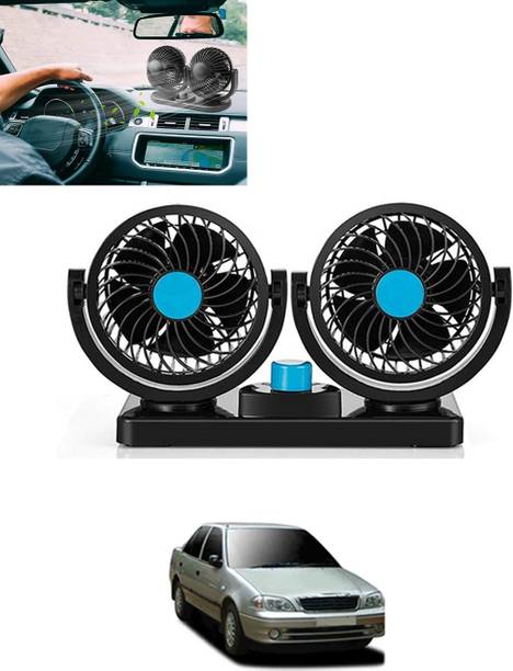 MATIES Car Interior 12V DC/360 Degree Dual Head 2 Speed Cooling Universal Fit Fan-096 Car Interior Fan