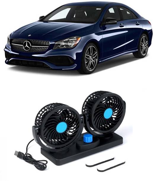 Elite Dual Head Car Fan 5V USB with 360° Rotation for Laptop, Desk & Car E-1991 Car Interior Fan