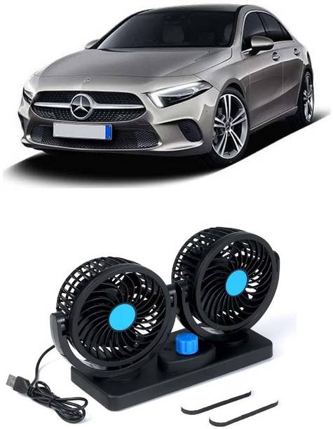 AUTOGARH Portable 5V USB Dual Car Fan for Laptop, Desk & Car A-650 Car Interior Fan