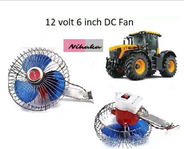 Ajeetech 6 Inch 12V DC For car Car Interior Fan C Powerful Car Interior Fan