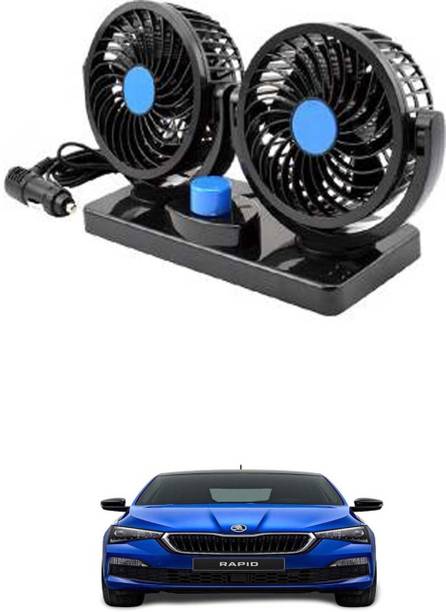 Zinzo Imported 100% Copper Motor 12V DC Car Cooling Fan 360 Degree Air Flow Mode CF10 Car Interior Fan
