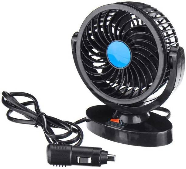 Gadiparts Single head Car Fan 12V 360 Degree High Speed Dashboard Auto Cooling Air Fan Car Interior Fan