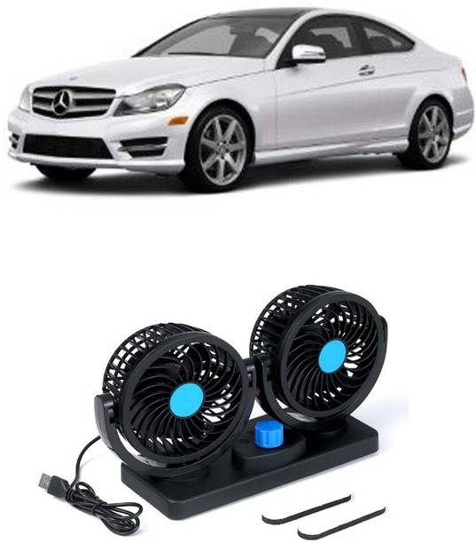 Elite Dual Head Car Fan 5V USB with 360° Rotation for Laptop, Desk & Car E-1356 Car Interior Fan