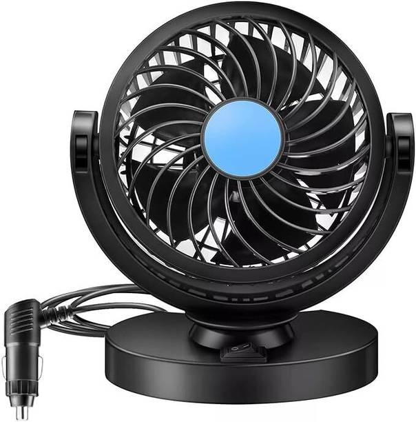 ASRYD Single Car Fan 12V 360 Head 2 Speed Quiet Strong for All Universal Cars-ASDX2 Car Interior Fan