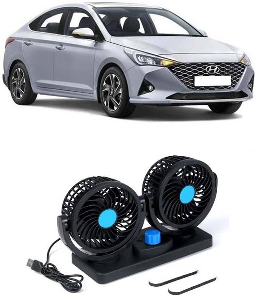 AUTOGARH Portable 5V USB Dual Car Fan for Laptop, Desk & Car A-1957 Car Interior Fan
