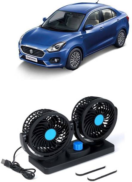 Elite Dual Head Car Fan 5V USB with 360° Rotation for Laptop, Desk & Car E-602 Car Interior Fan