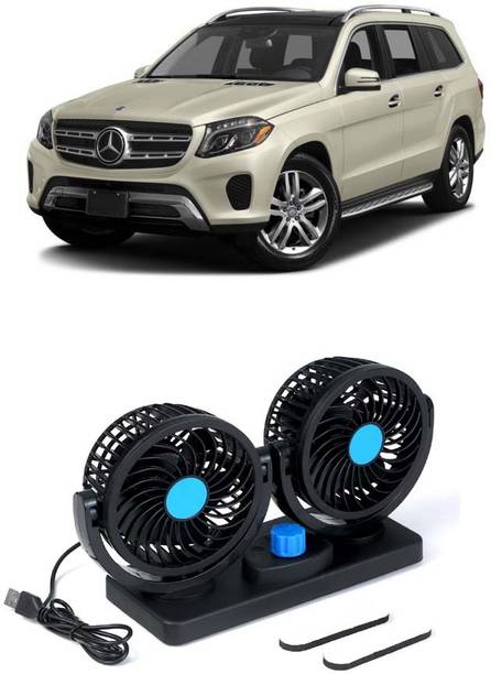 Elite Dual Head Car Fan 5V USB with 360° Rotation for Laptop, Desk & Car E-1187 Car Interior Fan