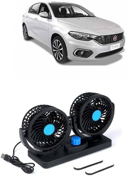 AUTOGARH Portable 5V USB Dual Car Fan for Laptop, Desk & Car A-495 Car Interior Fan