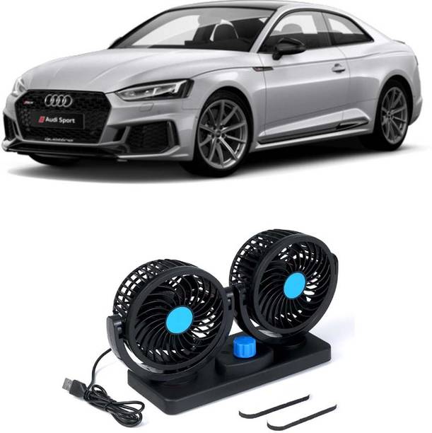 Elite Dual Head Car Fan 5V USB with 360° Rotation for Laptop, Desk & Car E-1363 Car Interior Fan
