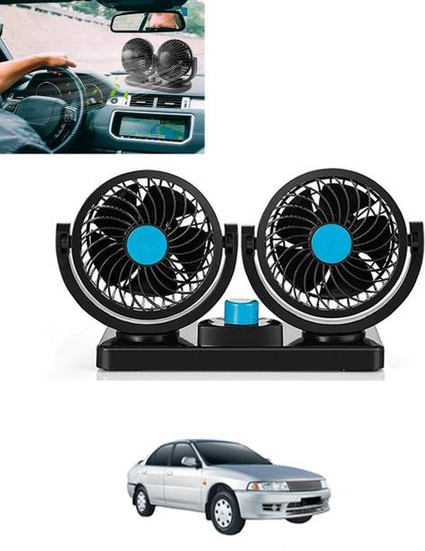 MATIES Car Interior 12V DC/360 Degree Dual Head 2 Speed Cooling Universal Fit Fan-173 Car Interior Fan
