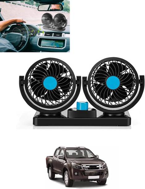 MATIES Car Interior 12V DC/360 Degree Dual Head 2 Speed Cooling Universal Fit Fan-076 Car Interior Fan