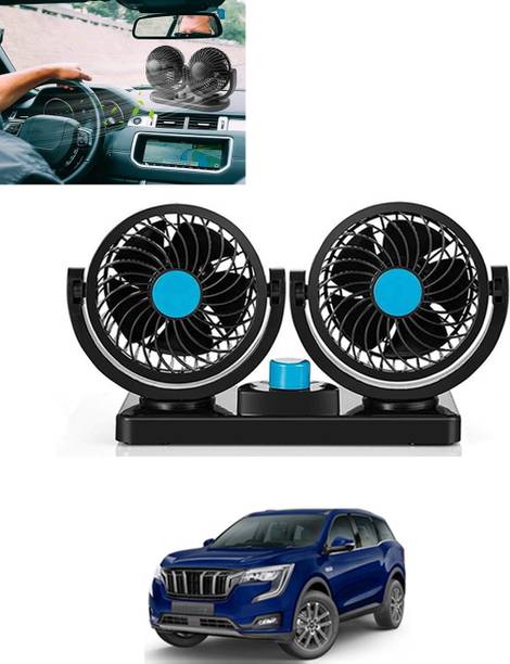 MATIES Car Interior 12V DC/360 Degree Dual Head 2 Speed Cooling Universal Fit Fan-323 Car Interior Fan