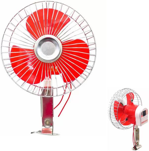 Ajeetech DC HighTech 12V DC Power Fan for Car Made In India/Jeep/Trucks/Bus/Office_ Car Interior Fan