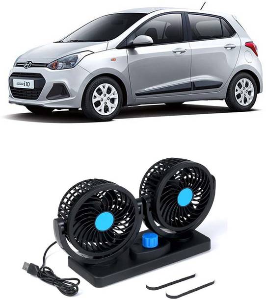 Elite Dual Head Car Fan 5V USB with 360° Rotation for Laptop, Desk & Car E-771 Car Interior Fan