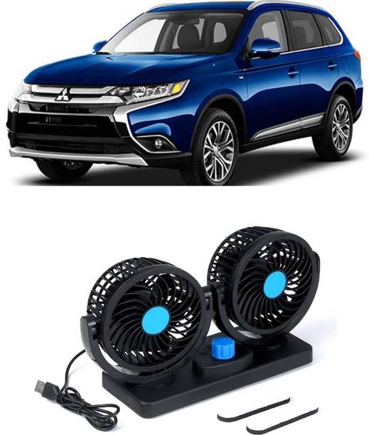 AUTOGARH Portable 5V USB Dual Car Fan for Laptop, Desk & Car A-564 Car Interior Fan