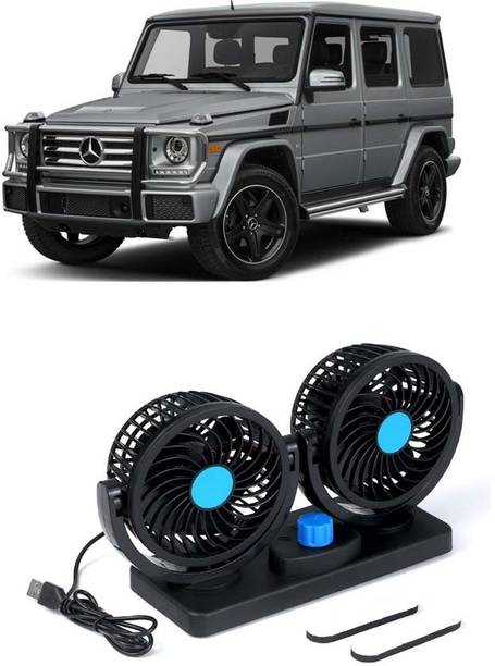 AUTOGARH Portable 5V USB Dual Car Fan for Laptop, Desk & Car A-379 Car Interior Fan