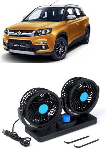 AUTOGARH Portable 5V USB Dual Car Fan for Laptop, Desk & Car A-359 Car Interior Fan