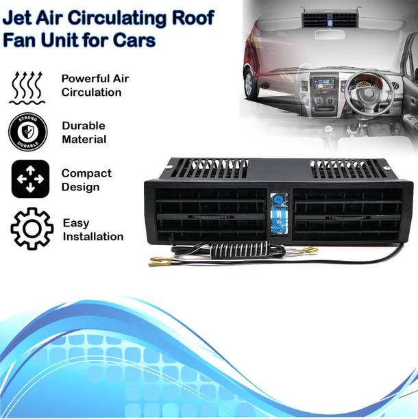 Rhtdm Jet Air Car A/C Air Circulating Roof Fan Unit Black For Alto K10 Car Interior Fan