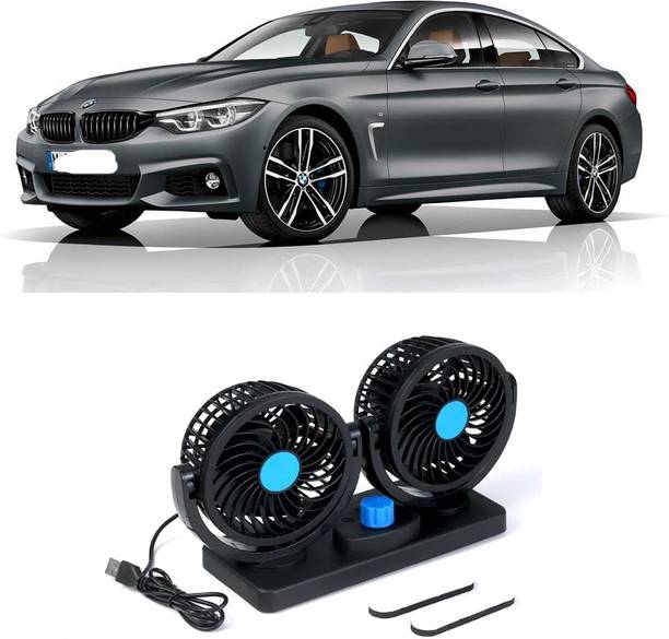 AUTOGARH Portable 5V USB Dual Car Fan for Laptop, Desk & Car A-1904 Car Interior Fan