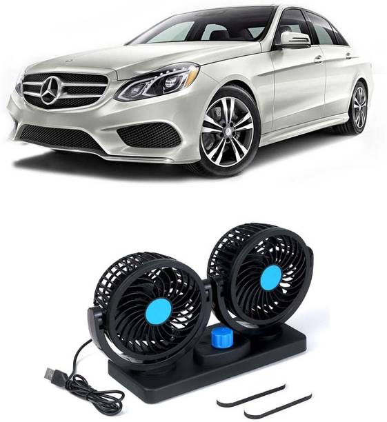 Elite Dual Head Car Fan 5V USB with 360° Rotation for Laptop, Desk & Car E-587 Car Interior Fan