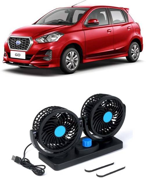 AUTOGARH Portable 5V USB Dual Car Fan for Laptop, Desk & Car A-1808 Car Interior Fan