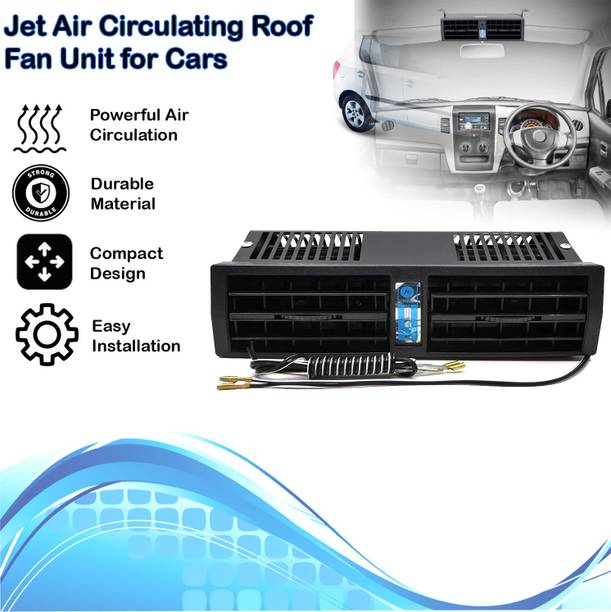 JSCoritan New_Jet Air Car A/C Air Circulating Roof Fan Unit Black For Fabia Car Interior Fan