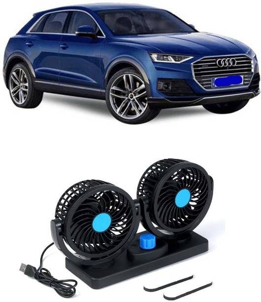 Elite Dual Head Car Fan 5V USB with 360° Rotation for Laptop, Desk & Car E-767 Car Interior Fan