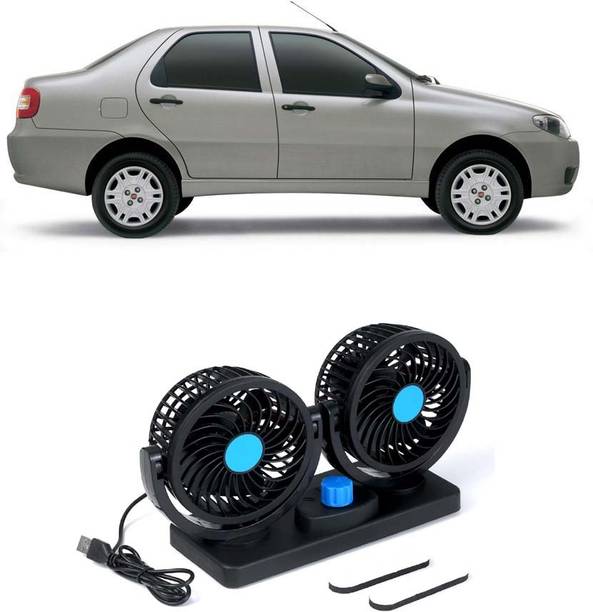 Elite Dual Head Car Fan 5V USB with 360° Rotation for Laptop, Desk & Car E-1597 Car Interior Fan