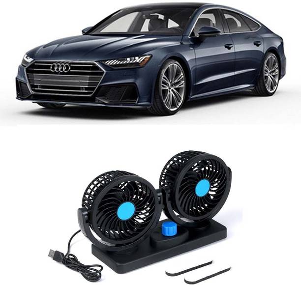 Elite Dual Head Car Fan 5V USB with 360° Rotation for Laptop, Desk & Car E-643 Car Interior Fan
