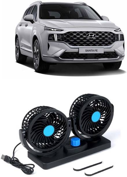 AUTOGARH Portable 5V USB Dual Car Fan for Laptop, Desk & Car A-1115 Car Interior Fan