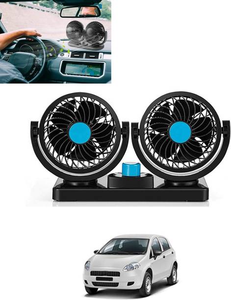 MATIES Car Interior 12V DC/360 Degree Dual Head 2 Speed Cooling Universal Fit Fan-211 Car Interior Fan