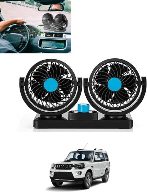 MATIES Car Interior 12V DC/360 Degree Dual Head 2 Speed Cooling Universal Fit Fan-239 Car Interior Fan