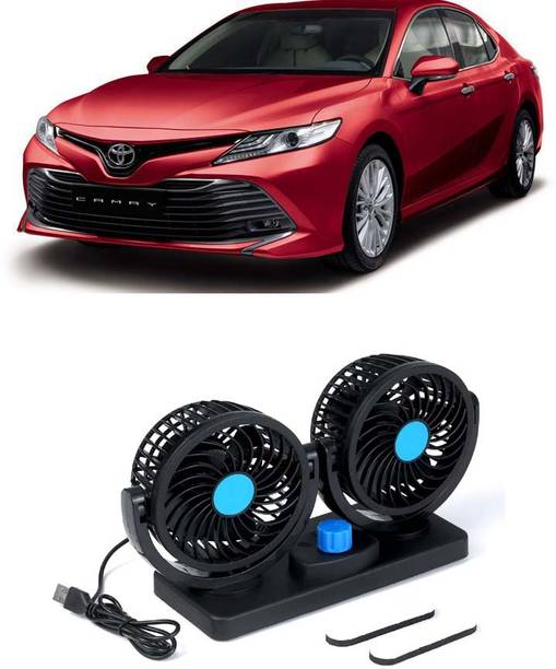 Elite Dual Head Car Fan 5V USB with 360° Rotation for Laptop, Desk & Car E-724 Car Interior Fan