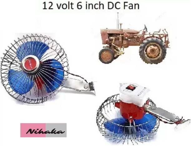 NIHAKA 12 Volts 6 Inch DC Fan Car Interior Fan D Car Interior Fan