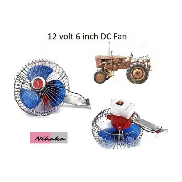 NIHAKA 12 Volts 6 Inch DC Fan Car Interior Fan D Car Interior Fan