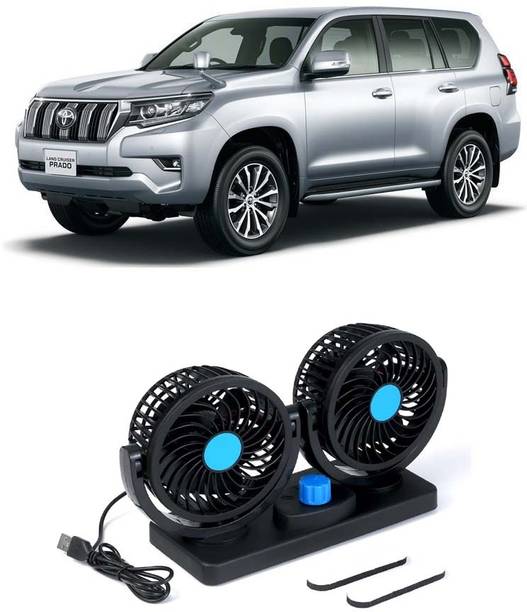 Dvis 5V USB Dual-Head Mini Fan D-1 Adjustable 5V USB Dual Head Car Fan for Laptop, Desk & Car D-71 Rechargeable Fan, USB Fan