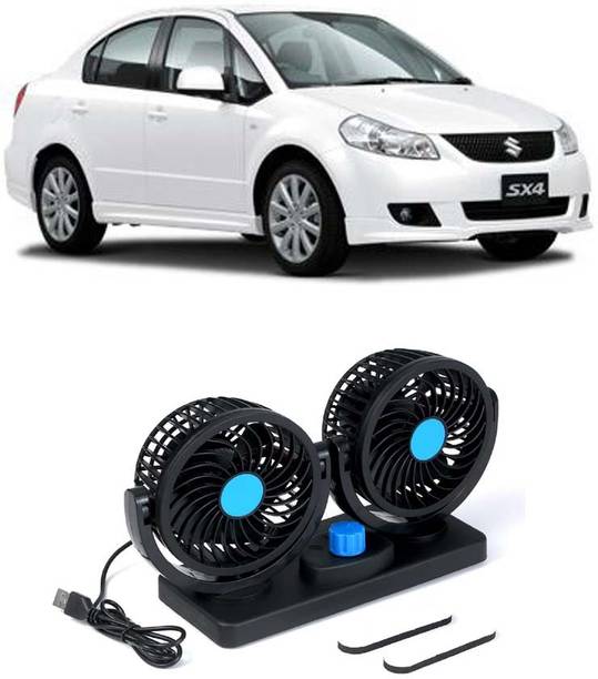 Elite Dual Head Car Fan 5V USB with 360° Rotation for Laptop, Desk & Car E-506 Car Interior Fan