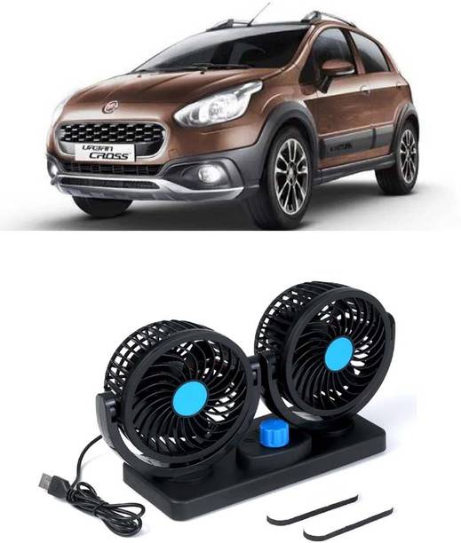 Elite Dual Head Car Fan 5V USB with 360° Rotation for Laptop, Desk & Car E-1843 Car Interior Fan