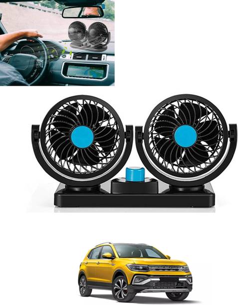 MATIES Car Interior 12V DC/360 Degree Dual Head 2 Speed Cooling Universal Fit Fan-260 Car Interior Fan