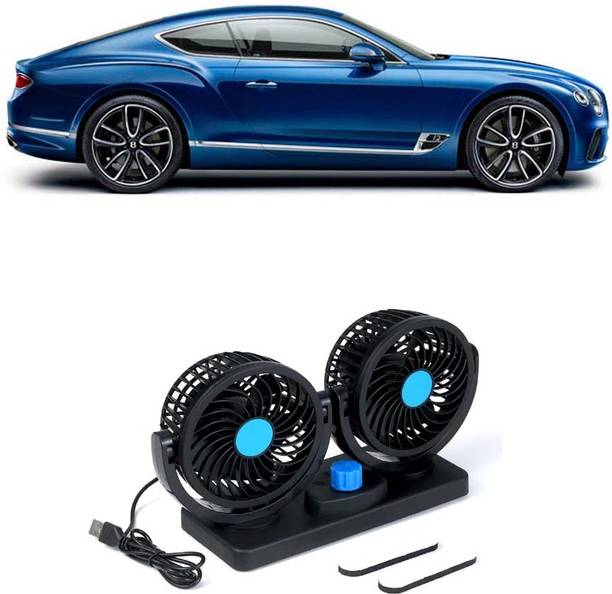 Elite Dual Head Car Fan 5V USB with 360° Rotation for Laptop, Desk & Car E-1063 Car Interior Fan