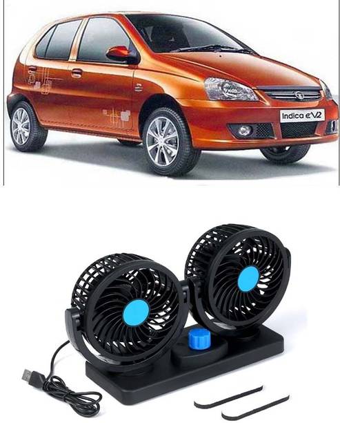Dvis 5V USB Dual-Head Mini Fan D-1 Portable 5V USB Dual Head Car Fan for Laptop, Desk & Car D-135 Rechargeable Fan, USB Fan