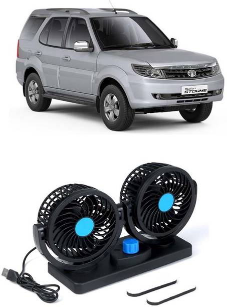 AUTOGARH Portable 5V USB Dual Car Fan for Laptop, Desk & Car A-745 Car Interior Fan