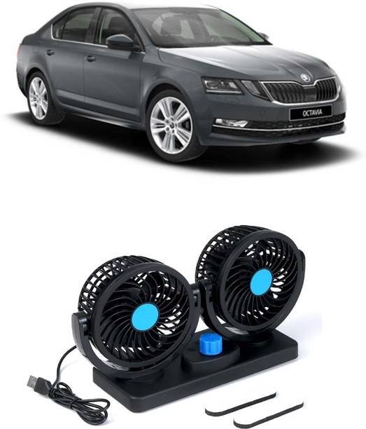 Elite Dual Head Car Fan 5V USB with 360° Rotation for Laptop, Desk & Car E-1268 Car Interior Fan