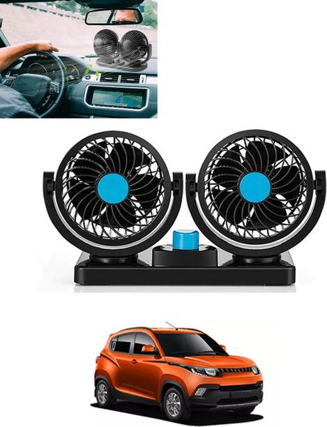 MATIES Car Interior 12V DC/360 Degree Dual Head 2 Speed Cooling Universal Fit Fan-170 Car Interior Fan