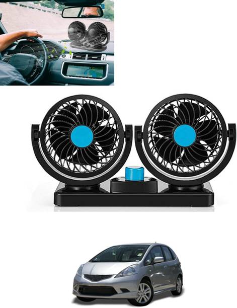 MATIES Car Interior 12V DC/360 Degree Dual Head 2 Speed Cooling Universal Fit Fan-158 Car Interior Fan